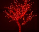 Светодиодное дерево из акрила, 1.8 м., красный